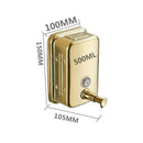Wall Mounted Liquid Soap Dispenser Luxury Gold Soap Container Bathroom Shower Soap Hand Sanitizer Dispenser Bathroom Accessories