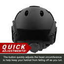 BOOIU Fast Base Jump Helm PJ Style Airsofthelm Taktischer Helm für Paintball Outdoor Sport Jagd Schießen