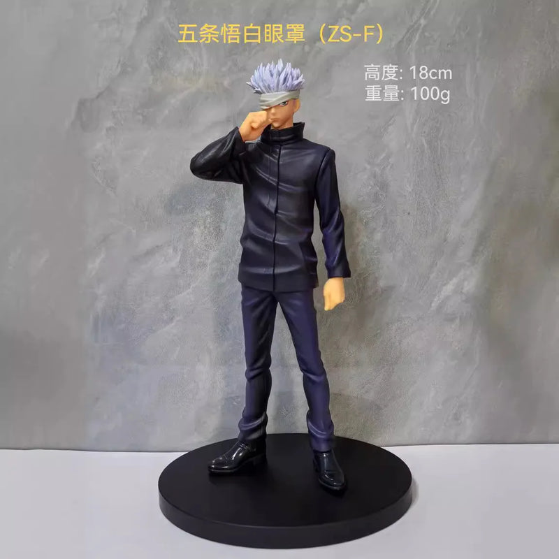 20CM Anime Jujutsu Kaisen Satoru Gojo Figure Station Itadori Yuji Model Inumaki Toge Toy Gift Collection Action Figure PVC