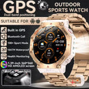 Military Smart Watch T-Rex 3 Bulit-in GPS Compass Altimeter Barometric 10ATM IP69K Waterproof AMOLED Bluetooth Call Smart watch