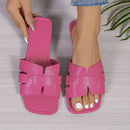 Women's casual flat sandals, comfortable open heel women's shoes, bathroom slippers, beach shoes, couple's shoes