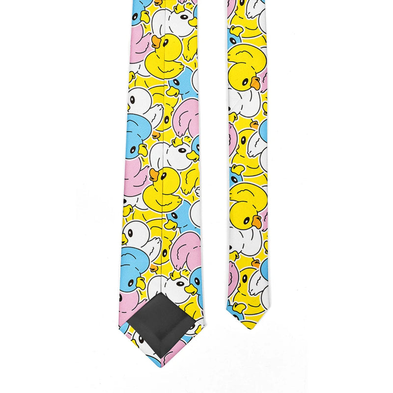 Fashion Adult Tie 8cm Wide Polyester Cartoon Yellow Duck Series Cute Accessories Novelty Design Wedding Business Fashion Gravata