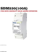 CHINT DDSU666 DTSU666 80A Din Rail Digital Voltmeter Current Power Electric Energy KWH Meter Volt Amp Modbus RS485 AC 230V 380V