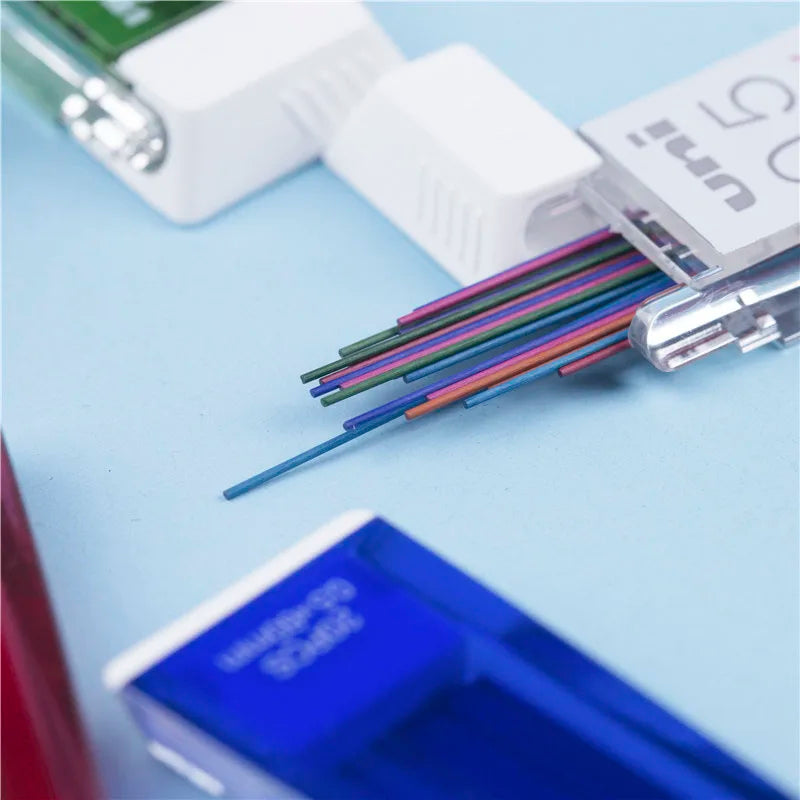 1 Tube Japan UNI Nano Dia Colour 202NDC Colored Mechanical Pencil Graphite Leads 0.5/0.7mm Writing Drawing Office School Supply