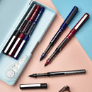 3 Stück/Set Kawaii Gerader Flüssig-Rollerball-Stift 0,5 mm Große Kapazität Blau/Schwarz/Rot Tinte Gelschreiber Schulbüro Schreibwarenbedarf