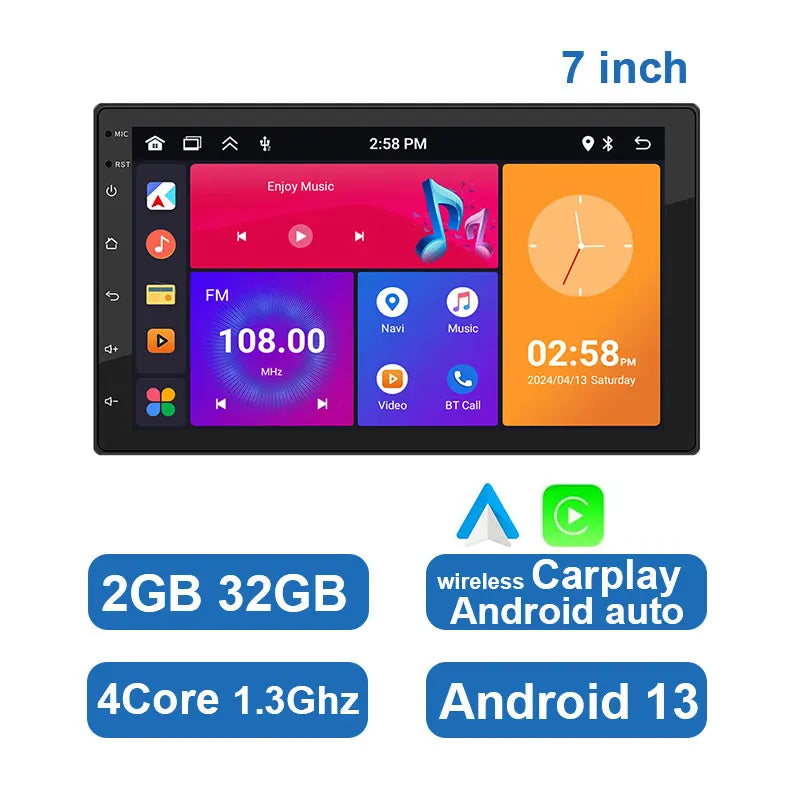 ESSGOO 7 9 10" Car Radio Android Auto Carplay Car Stereo Multimedia Player Universal WIFI GPS Autoradio Car Intelligent Systems