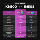 Autel MaxiIM KM100 Key Fob Programming Tool Lifetime Update 2024 Newest IMMO Key programmer Built-in APB112 2PCS IKEYs Same as K