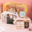 Men Women PVC Transparent Cosmetic Bag Clear Zipper Makeup Bags Organizer Travel Bath Wash Toiletry Storage Bags Make Up Case