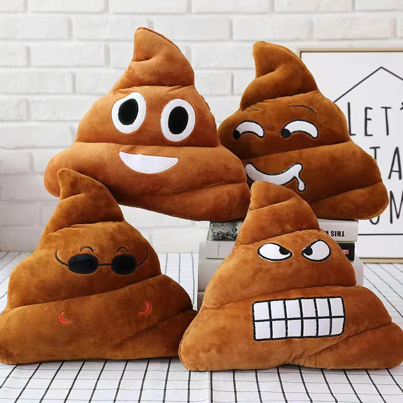 20CM 25CM Small Size Funny Poop Plush Toy Poop Stuffed Doll Christmas Birthday Halloween Children Gifts Strange Poop Pillow Doll