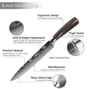 Japanese Kitchen Knives German Stainless Steel 8 Inch Slicing Knife Sharp Razor Carving Knife Sushi Knife for Birthday Gift
