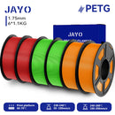JAYO 3D Filament PLA +/PETG/PLA 1.75MM +/- 0.02MM 6Rolls Coloful Neatly Wound 3D Printing Material For 3D Printer&Pen 1.1KG/ROLL