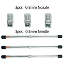 Airbrush Cleaning Pot Stabilizer Bottles Holder Paint Station Glass Jar Bottles Filter Frosted Spray Gun Cleaner Tools Set