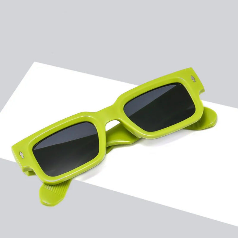 2024 New Retro Men Square Sunglasses For Women Vintage Luxury Rivet Designer Sun Glasses Fashion Arrow Shades UV400 Eyeglasses