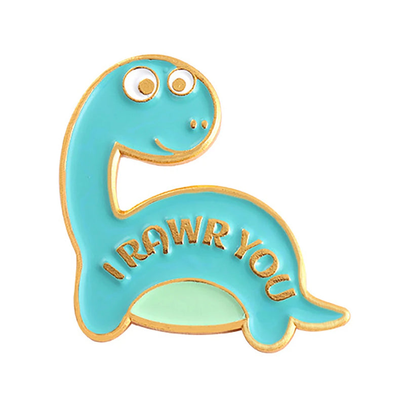 Triceratops Tyrannosaurus Rex Giraffe Stegosaurus Brontosaurus Brooch Badge Dinosaur Lapel Pins Dinosaur Brooch Pterosaur