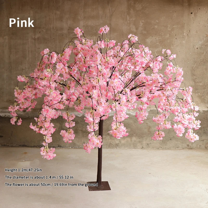 Artificial Cherry Tree Imitation Flower Christmas Tree Stage Outdoor Garden Hotel Wedding Home Interior Decoration Cherry Tree