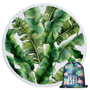 Summer Round Beach Towels Undersea Octopus Circle Bath Shower Towel With Drawstring Storage Bag Yoga Mat Blanket toalla playa