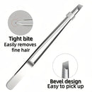 Stainless Steel Precision Tweezers Slant Tip Multi Functional Grooming Tool for Eyebrow Beard Facial Care