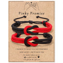 Couple Concentric Knot Rope Bracelets For Women Men White Black Rope Braided Bracelet To My Love Anniversary Valentines Day Gift