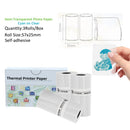 Printer Paper Roll Color Sticker Green&Lavender&Orange&White for Phomemo M02 T02 Paper,Waterproof,Oil-proof Friction-resistant