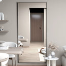 The Full-Length Horizon | 65-inch Floor Standing Black Metal Frame Mirror (24-inch Wide)