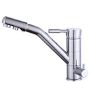3 Way Swivel Faucet Osmosis System Kitchen Single-lever Sink Faucet 3 In 1 Mixer Tap One Hole For Cold Warm And Purified Water