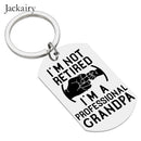 Father's Day Keychain Gifts for Grandpa The Best Dads Get Promoted To Grandpa Keyring Birthday Thanks Giving Day Christmas Gifts