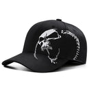 Unisex Side Skull Pattern Embroidery Baseball Caps Spring And Autumn Outdoor Adjustable Fishing Cap Casual Sunscreen Hats