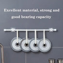 Set of 2/4/8 Self Adhesive Hooks Punch-free Curtain Rod Clip Hook Window Curtains Wall Hanging Holder Household Clamp Fixed Clip