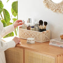 Makramee Aufbewahrungskörbe Boho Deko Box Handgemacht Gewebt Dekorative Arbeitsplatte Toilettentank Regal Schrank Organizer für Schlafzimmer