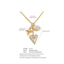 Yhpup 80+5cm Stainless Steel Cross Heart Pendant Long Necklace 2026 New Arrivals Fashion Attractive Europe Statement Jewelry
