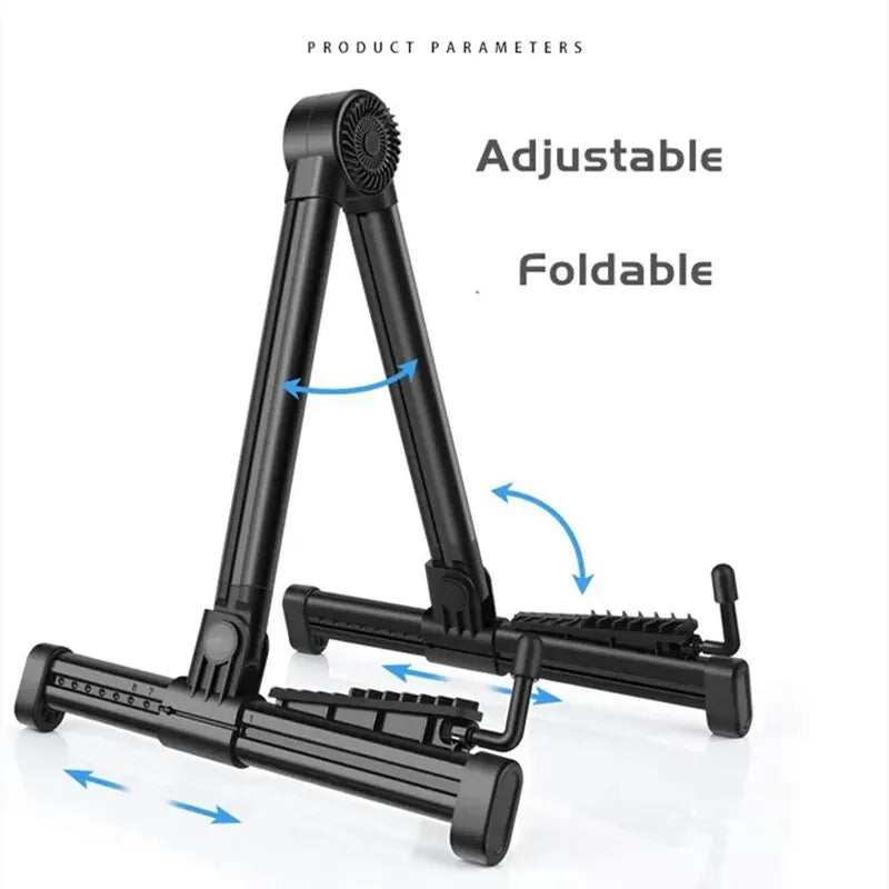 Miwayer Guitar Stand Folding A Frame Floor Universal ABS for Acoustic Classical Electric Bass Guitars Banjo Ukulele Portable