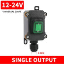 Waterproof Marine Rocker Switch with LED Outdoor Rainproof Junction Box Inline Power Cord Power Switch 12V/24V/220V IP65