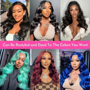 HD Lace Frontal Perücke Echthaar 200 Dichte 13x4 13x6 Body Wave Lace Front Perücken für Frauen Lace Echthaar Perücken Bling
