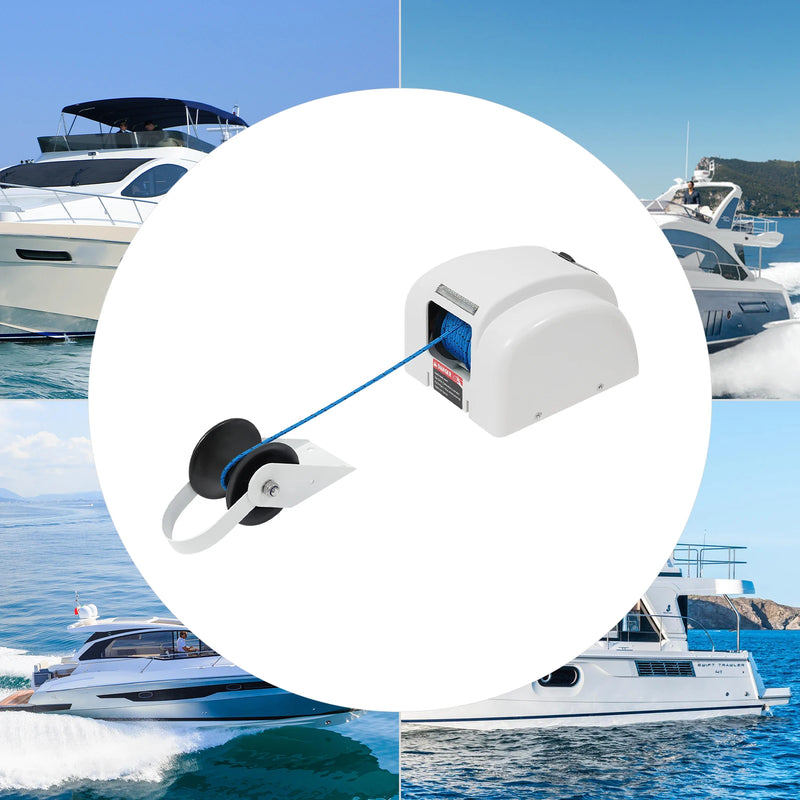 12V Boat Electric Anchor Winch With Remote Wireless Control Marine Saltwater 45LBS