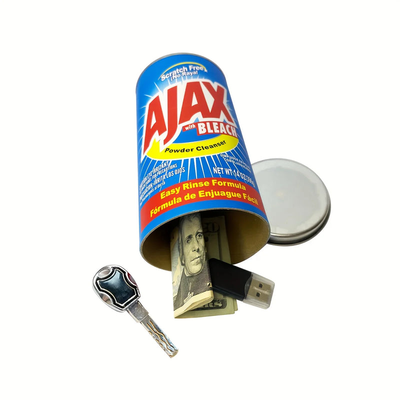Ajax  Cans can Stash  Diversion Safe with Huge Hidden Compartment for Cash and Valuables and Keys