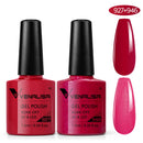 2pcs*7.5ml VENALISA Nail Gel Polish Glitter Gel Lacquer Base Nowipe Top Nail Art Salon Soak off Organic UV LED Nail Gel Varnish