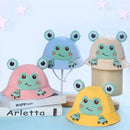 2023 New Baby Bucket Hat For Kids Spring Outdoor Boys Girls Sun Hat Summer Cute Flog Toddler Children's Fisherman Cap Cotton