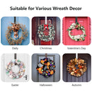Adjustable 64cm Floral Wreath Hanger Over The Door Large Wreath Metal Hook For Christmas Easter Wreath Front Door Hanger