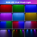 U'King 2Pcs 60W RGB 24LED Wall Wash Light Bar With Remote Controller DMX Stage Light Bar For Wedding Church Music Dance DJ Party