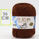 2Pcs Milk Cotton Knitting Yarn Soft Warm Yarn for Hand Knitting Worsted Crochet Threads Wool Line for Handmade