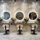 LUVODI 80cm Round Large LED Bathroom Mirror Backlit Built-in Touch On/Off Dimming Anti-fog Wall Mounted Mirror