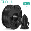 SUNLU PETG/ABS/SILK/TPU/PLA Filament 1 Rolle 1,75 mm FDM 3D-Druckermaterial mit hoher Festigkeit 100 % blasenfreies Filament für 3D-Stift