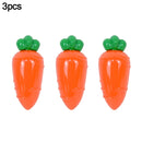 3/6Pcs Easter Plastic Carrot Candy Box Creative Clear Gift Boxes Easter Party Decorations for Home Kids Birthday Favors Supplies