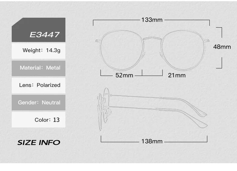 Round Polarized Sunglasses Women Men 2022 New Fashion Brand Designer Vintage Eyewear for Female Driving Sun Glasses Goggle UV400