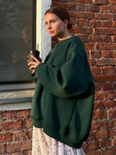 Wolfeel Oversized Hoodies & Sweatshirts for Women Autumn Winter Thick Warm Fleece Sweatshirt Girls Streetwear Loose Pullovers