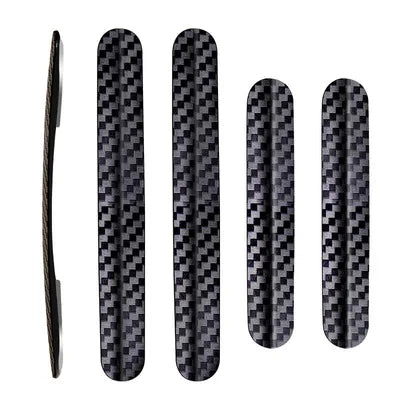 4pcs Universal Car Door strips Anti Scratch Sticker Carbon Fiber Edge Protective Strips Side Doors Moldings Scuff trim Stickers