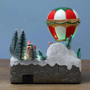 Christmas Decoration Hot Air Balloon Musical Miniature Scene for Children