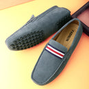 Suede Leather Men Shoes Casual Formal Man Loafers Handmade Moccasins Italian Breathable Slip on Male Boat Shoes Walking Footwear