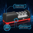 Taidea TG2102 Professional Electric Knife Sharpener 4-Stage Diamond Grinder Resin Polishing 18W 2800RPM EU Patent Heavy Duty 1480g Stable Tool Kitchen Chef Slicing Cleaver Knife Razor Sharp Edge 20 Degree Angle Guide Non-Scra