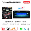 8 Core Android 14 Auto Radio Wireless CarPlay For Mercedes-Benz A-Class W176 GLA X156 CLA C117 DSP GPS 4G WIFI Multimedia Player